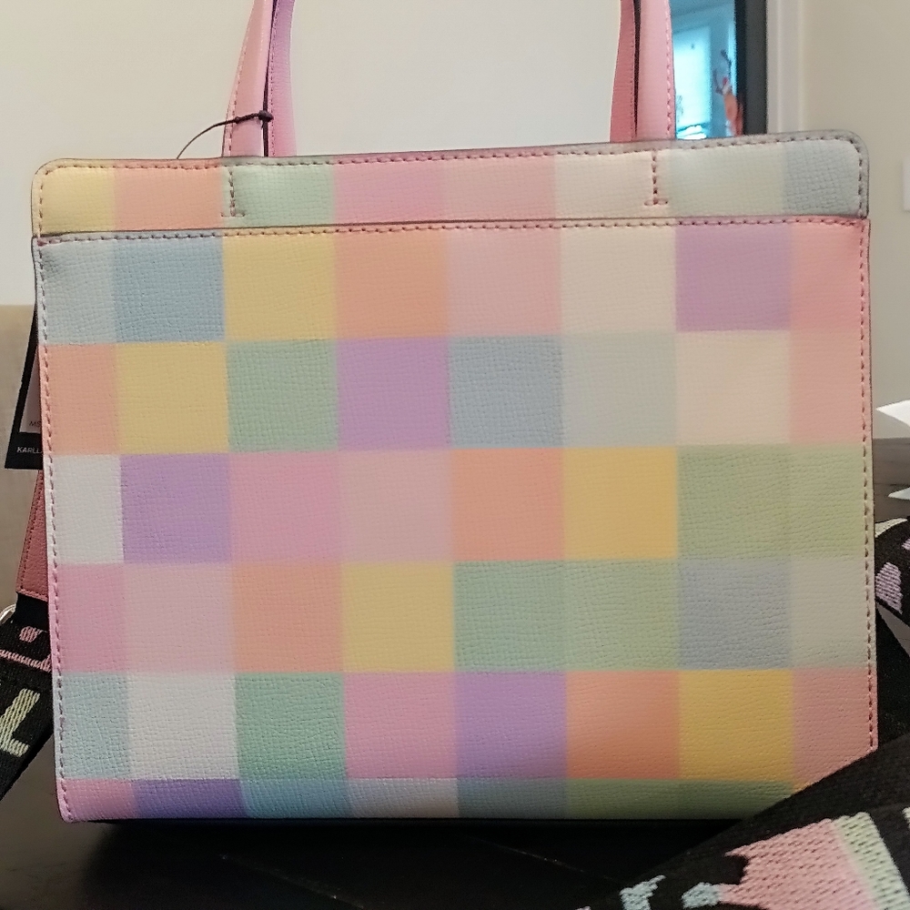 Karl Lagerfeld Maybelle Pastel Satchel - Picture 10 of 13